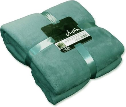 Unique Living Justin - Fleece - Plaid - 150x200 cm - Ocean Blue