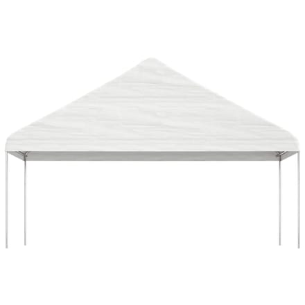 vidaXL - Prieel - met - dak - 5,88x2,23x3,75 - m - polyetheen - wit