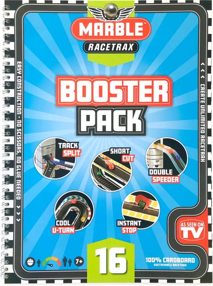 Marble Racetrax - Knikkerbaan - Racebaan - Booster Pack - Uitbreidingspakket - 16 Sheets