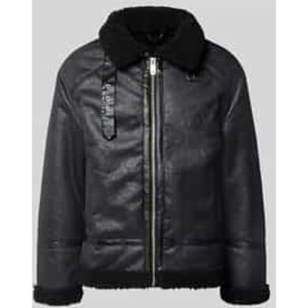 regular fit jack jas in leerlook