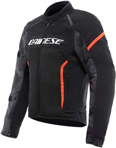 Dainese Air Frame 3 Tex Jas Zwart Zwart Rppd Fluo - Jas