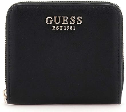 GUESS Portemonnee Talent SLG Small Zip Around Wallet Black Zwart