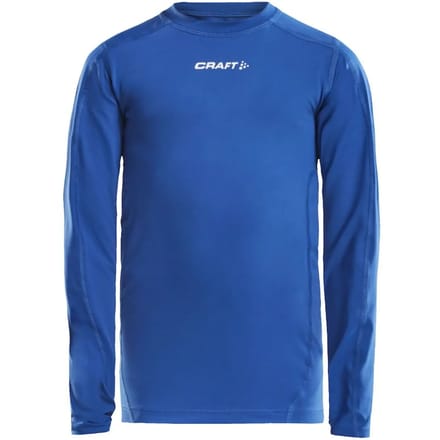 Craft Pro Control Compression Shirt Lange Mouw Kinderen - Royal | Maat: 122/128