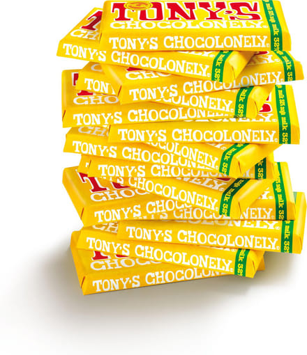 Tony's Chocolonely Chocolade Reep Melk Noga 15 x 180 gram Chocola