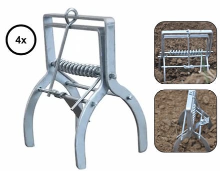 4x PD® - Mollenklem - Mollenverjager - 4 stuks - Mollenklemmen - Eenvoudig en effectief