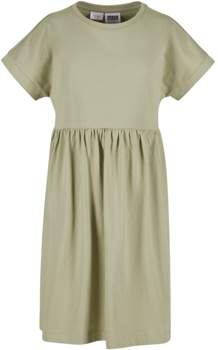 Urban Classics - Organic Empire Valance Tee Kinder Korte jurk - Kids 122/128 - Groen