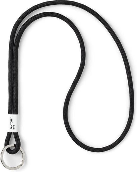 Copenhagen Design - Pantone - Sleutelhanger met Koord - Keycord - Zwart