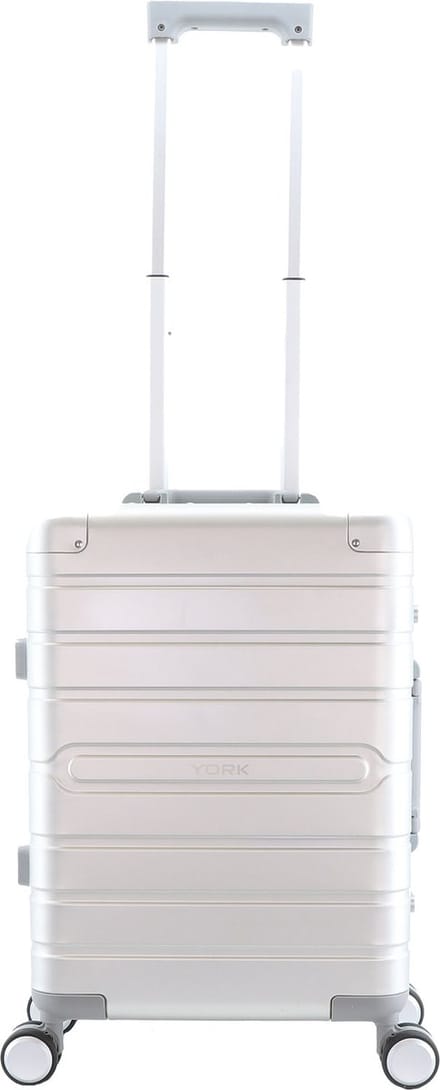 York Harde Handbagagekoffer 54 cm - Small - Zilver - Zilver / Small