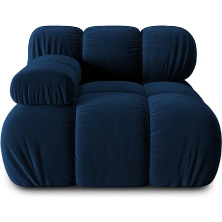 Modulair-hoekelement Tropea links velvet | Milo Casa