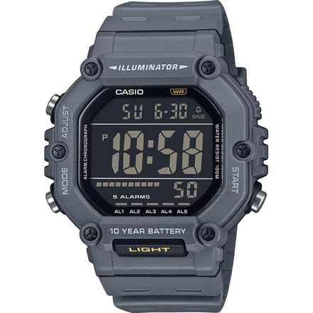 Casio Casio Collection AE-1600H-8BVEF Horloge - Kunststof - Grijs - Ø 47 mm
