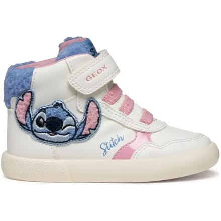 GEOX GISLI PEUTERMEISJES Sneakers - WIT/BLAUW - Maat 21