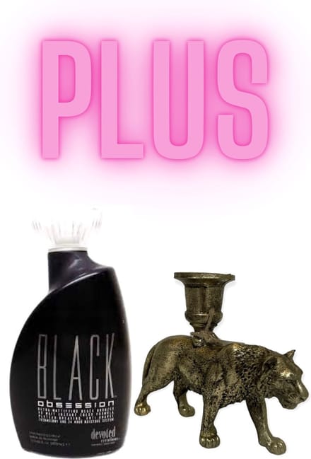 Devoted Creations Black Obsession 400 ml plus Tijger Kandelaar Bronze