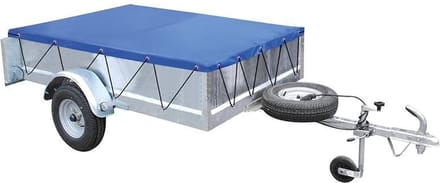 BTP - Afdekzeil - Aanhangwagen - Elastisch touw - Aanhanger - Net