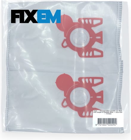 Fixem 10x Geschikt voor Miele FJM Compact C1 en C2 / Complete C1 series Stofzuigerzakken + micro filter