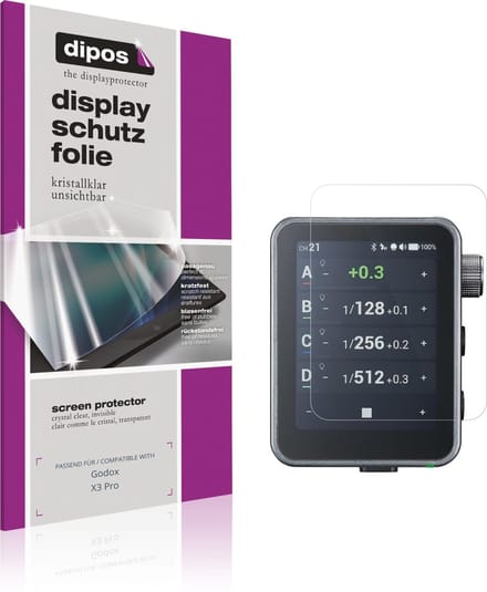 dipos – 4x Beschermfolie geschikt voor Godox X3 Pro | Krasbestendige & heldere Screenprotector Ultra-Thin