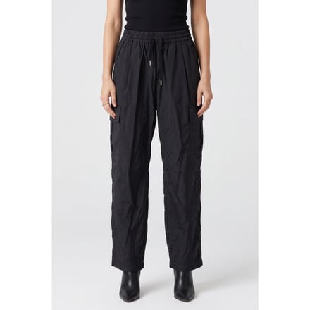 ARKET Carrie Tech Taffeta Trousers Black Größe: M | Cargohosen Outlet | Damen | Schwarz