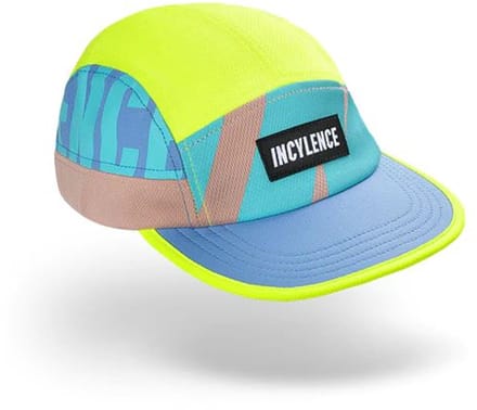 INCYLENCE RUNNING CAP ELECTRIC THUNDER - BEIGE NEON YELLOW - ONE SIZE