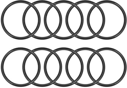 Set van 10 Nitril O-Ringen, 55mm Buitendiameter, 45mm Binnendiameter, 5mm Breed, Rubber Washers en Afsluitringen voor Diverse Toepassingen