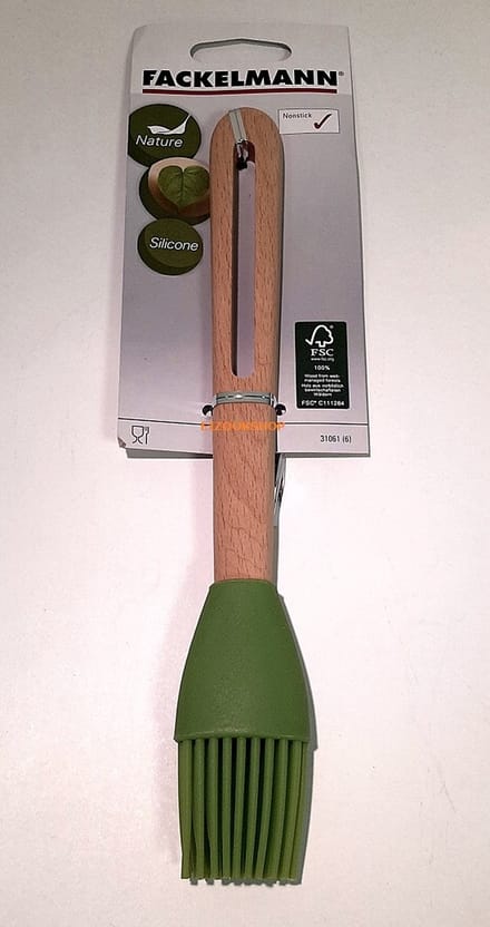 Insmeer kwast - Silicone - Houten handvat - 26 cm - Keuken - BBQ