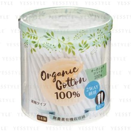 Cotton labo - Organic 2 Way Cotton Swabs 180 pcs