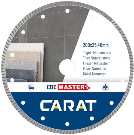 Carat CDC MASTER Diamantzaag natuursteen/tegels 200x25,4mm - CDCM200400