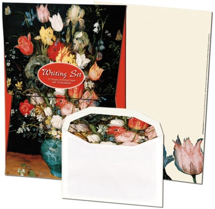Briefpapier met enveloppen: J.Brueghel de Oude, Museum Wien