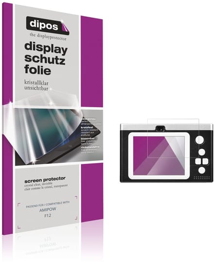 dipos – 4x Beschermfolie geschikt voor AMIPOW F12 | Krasbestendige & heldere Screenprotector Ultra-Thin