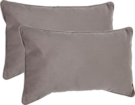 Atmosphera Bank/sierkussens Sophia - 2x stuks - 30 x 50 cm - polyester met rits