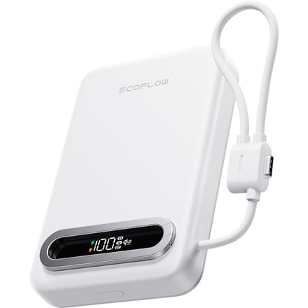 EcoFlow RAPID Mag Qi2.2 Magnetische Powerbank (10.000 mAh, 25 W, ingebouwde USB-C-kabel)
