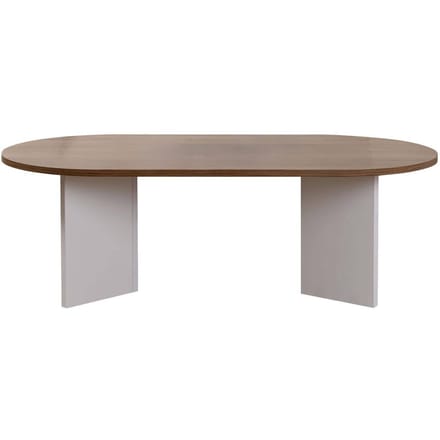 Skye Decor, Salontafel, Sable - Venezia Walnut, White, Gemelamineerde spaanplaat, Venezia walnoot & Wit, 119 x 60 x 40 cm