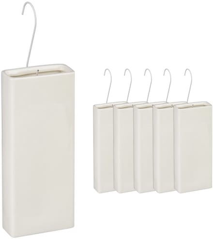 Waterverdamper radiator - set van 6 - 400 ml - keramiek - crème