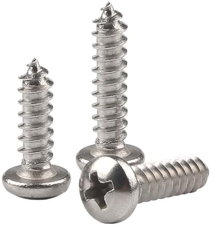 Ronde Houtschroeven 14mm 20 Stuks Zelftappende Roestvrij Staal