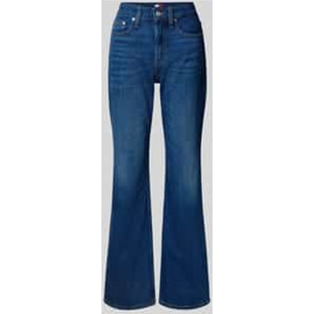 Bootcut jeans van katoenmix