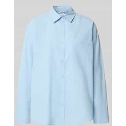 Relaxed fit blouse met borstzak