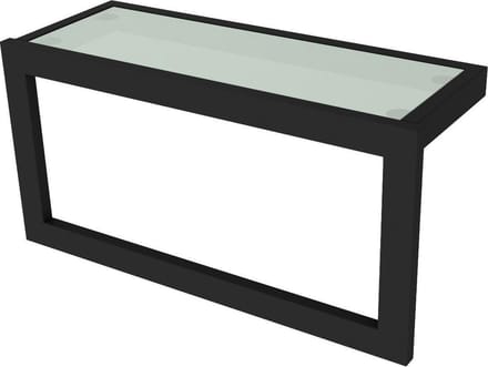 Allibert Handdoekhouder Loft-game + Oplegplank 40cm Zwart