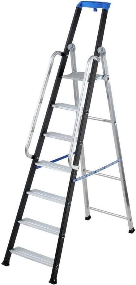 Aluminium Veiligheidsladder 7 Treden - Multifunctionele Steigerladder Max. 150 kg