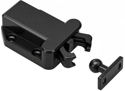 Push-Open-sluiting, zwart