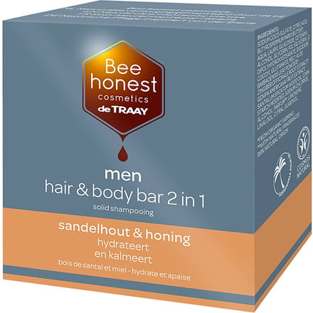 Bee Honest Hair & Body Bar Men Sandelhout & Honing