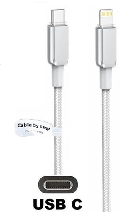 OneOne USB C naar Lightning kabel. 2,0m zwarte laadkabel. Oplaadkabel past op Apple iPhone SE 2, iPhone 8, iPhone 8 Plus, iPhone 10, iPhone X, iPhone XR, iPhone XS, iPhone XS Max, iPhone 11