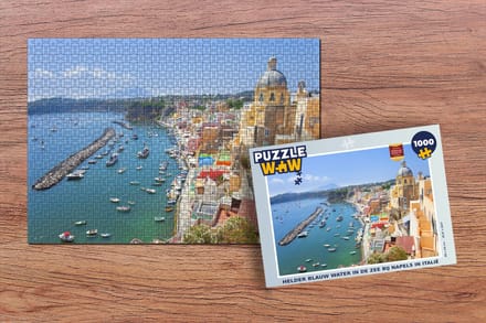 Puzzel Boot - Zee - Huis - Napels - Legpuzzel - Puzzel 1000 stukjes volwassenen