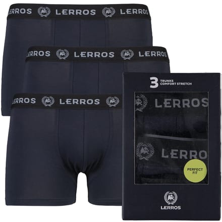 LERROS Boxershorts in een 3-pack , Maat: S , Kleur: NAVY , 95% katoen, 5% elastaan