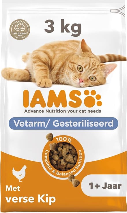 Droogvoer voor gesteriliseerde katten - 3 kg