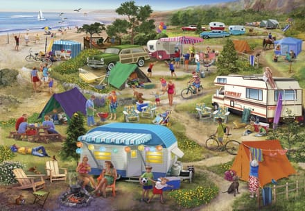Bluebird Puzzle legpuzzel Seaside Cramped Grounds - 1000 stukjes.