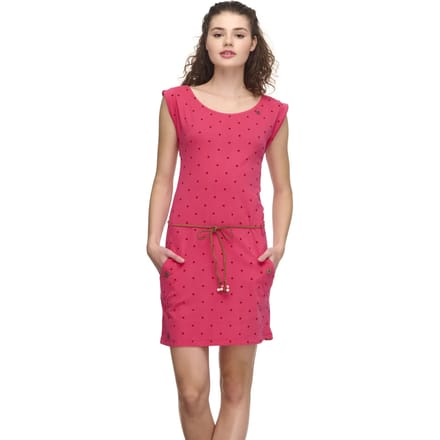Ragwear jurk tag dots Donkerrood-M (38)