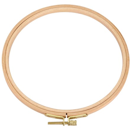 Hand Borduurring Houten Cirkel Frame voor Kruissteek Borduren Naaldkunst DIY Tool 10.5cm beige