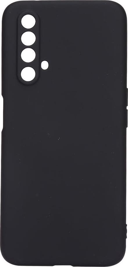 Shop4 - Realme X3 SuperZoom Hoesje - Zachte Back Case Mat Zwart