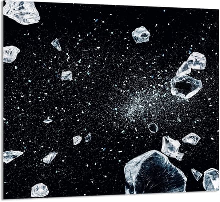 TMK ArtDeko - Snijplank - Glas - 65x60cm - Lód
