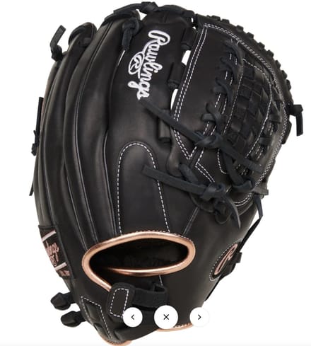 Rawlings - MLB - R9 - Softbalhandschoen - R9SB125-18B - Zwart - 12,5 inch