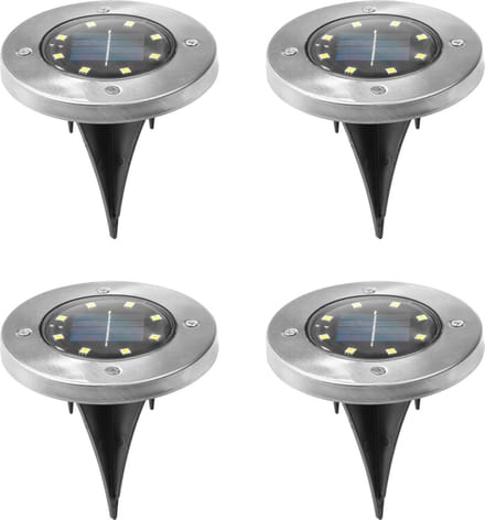 Haushalt International LED Solar Grondspots - 4 stuks