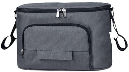 Opbergtas voor kinderwagen - luiertas - waterdicht - universeel - grijs - 32*16*18,5 cm